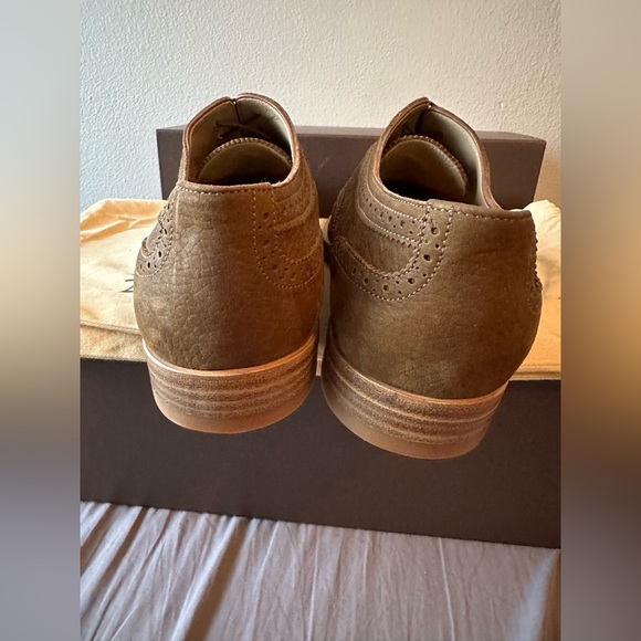 Louis Vuitton Men Shoes Oxford Brown Suede 9.5UK 10.5US New Never Worn - Picture 5 of 6
